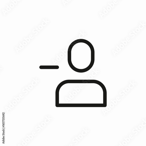 remove user icon sign vector