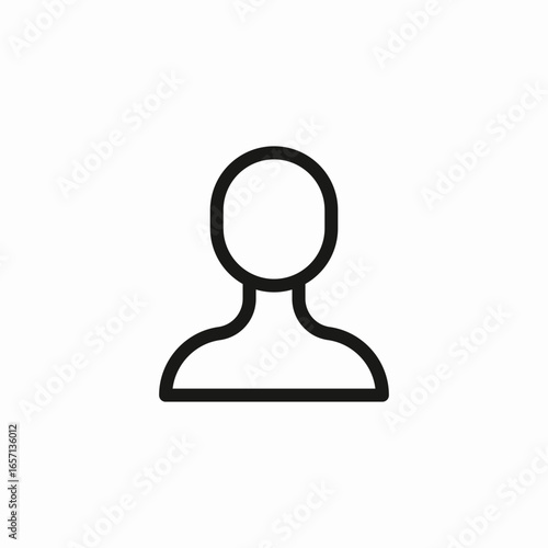 simple person icon sign vector