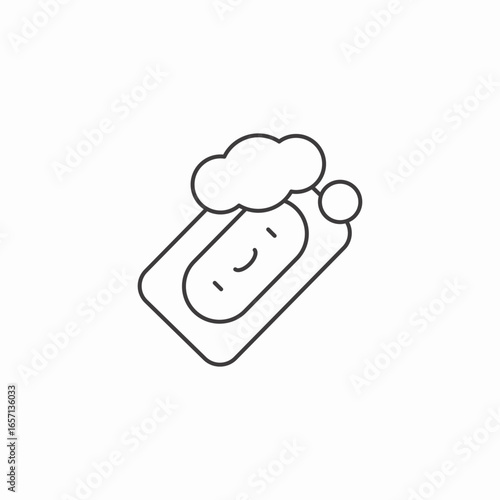 soap bubbles icon sign vector