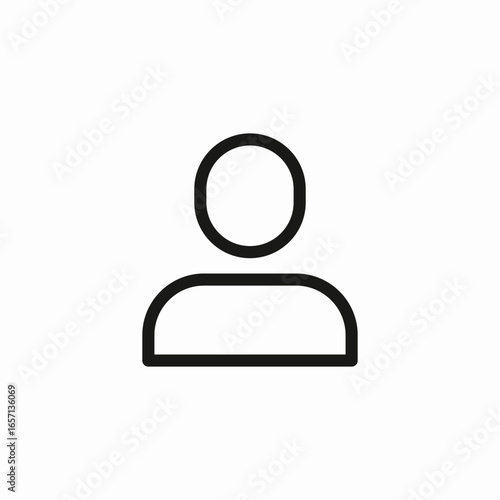 single user account icon sign vector