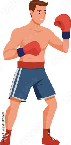 boxer in action