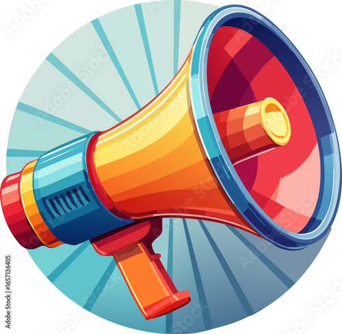 megaphone isolated on white