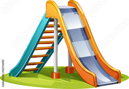 colorful playground in the park