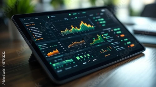 Wallpaper Mural Financial Data Analysis on Digital Tablet
 Torontodigital.ca