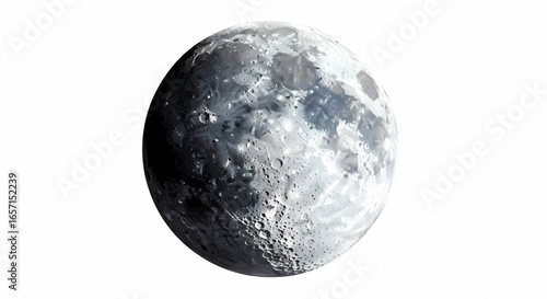 Captivating Lunar Vector Illustration Detailed Celestial Body Art
