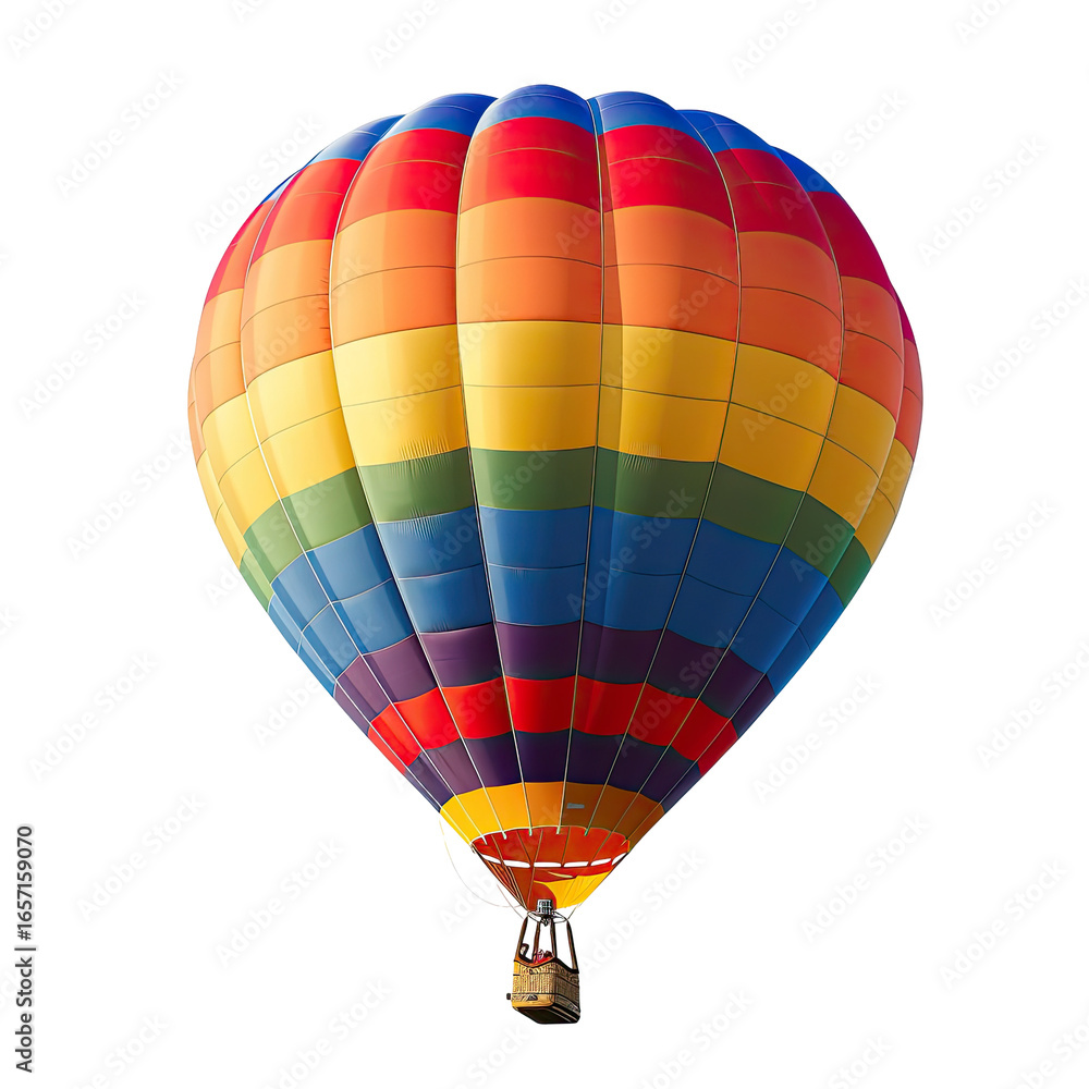 Naklejka premium Colorful hot air balloon against black background (8)