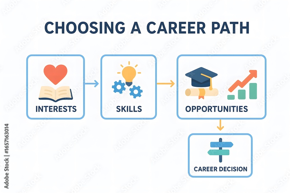 Obraz premium Choosing Career