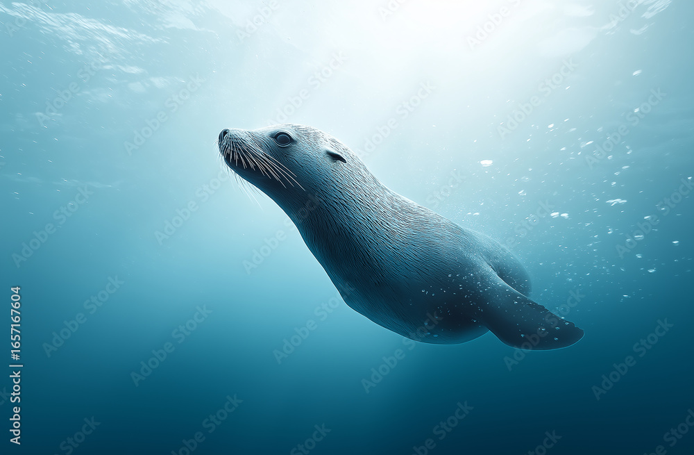 Fototapeta premium seal, animal, sea, water, sea lion, ocean, wildlife, lion, fur, nature, marine, sealion, cute, wild, beach, whiskers, aquatic, zoo, pup, coast, pinniped, mammal, brown, galapagos, wet, animals, donna 