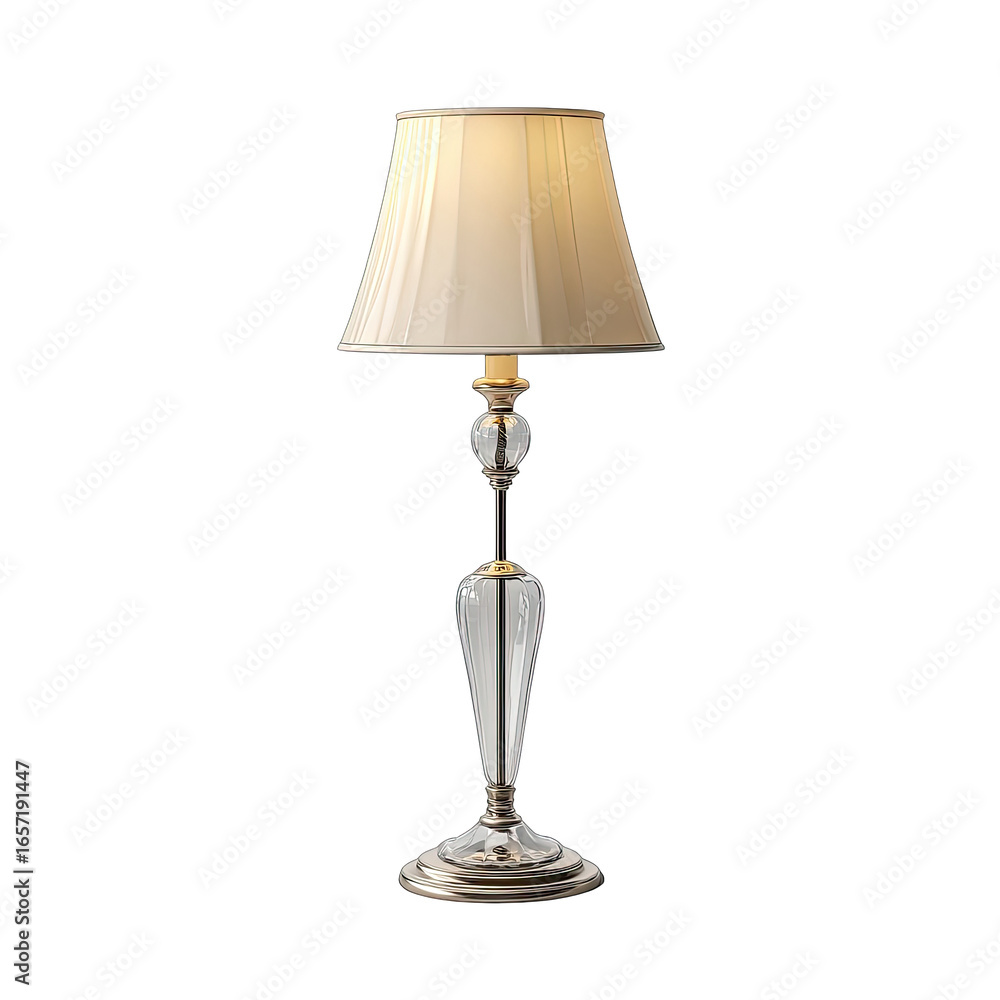 Obraz premium Elegant table lamp with cream shade (1)