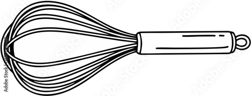 Whisk Baking Tool Vector Illustration