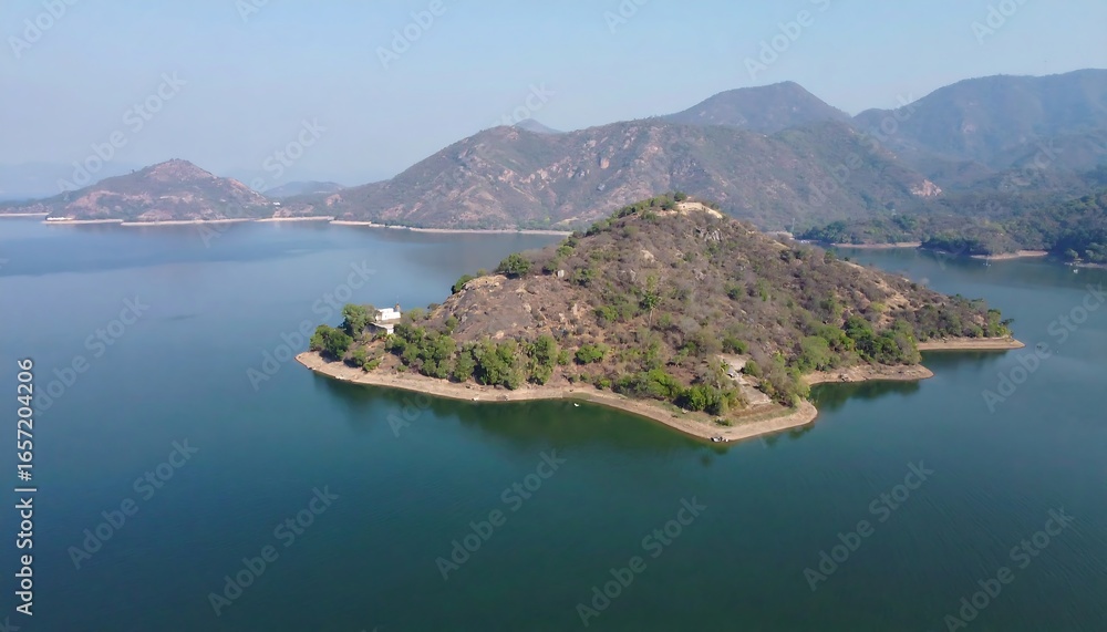 Fototapeta premium Lake and mountain vista