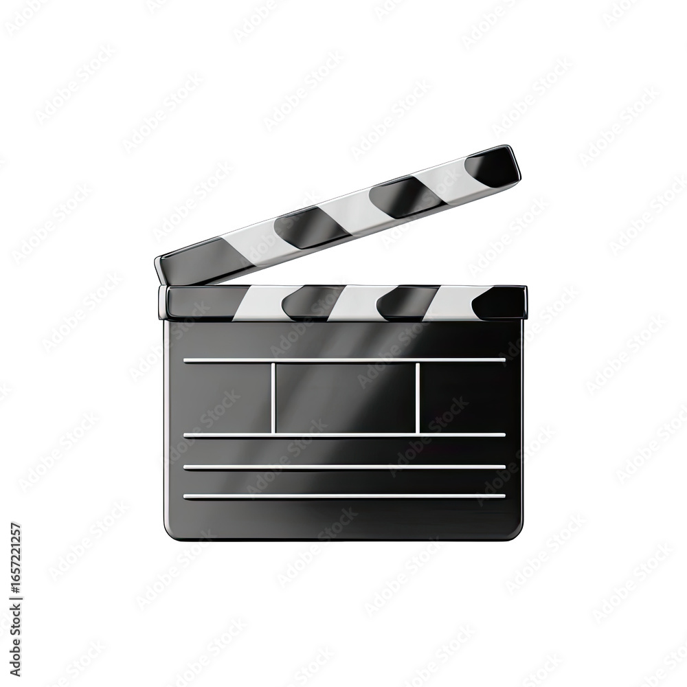 Fototapeta premium 3D Clapperboard Icon