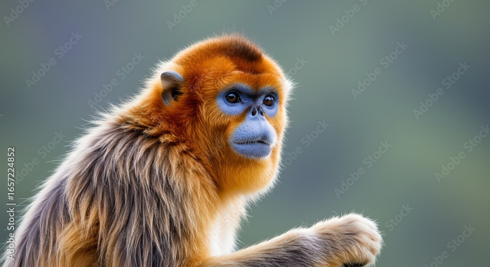 Obraz premium Golden monkey portrait