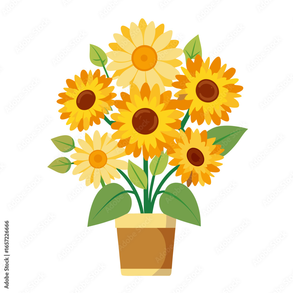 Obraz premium sunflower in a basket