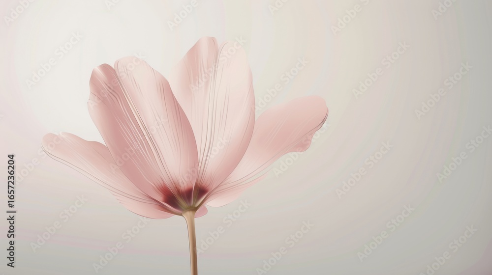 Obraz premium Fresh Blooms in Close-Up: A Flower’s Beauty Against a Pure Background