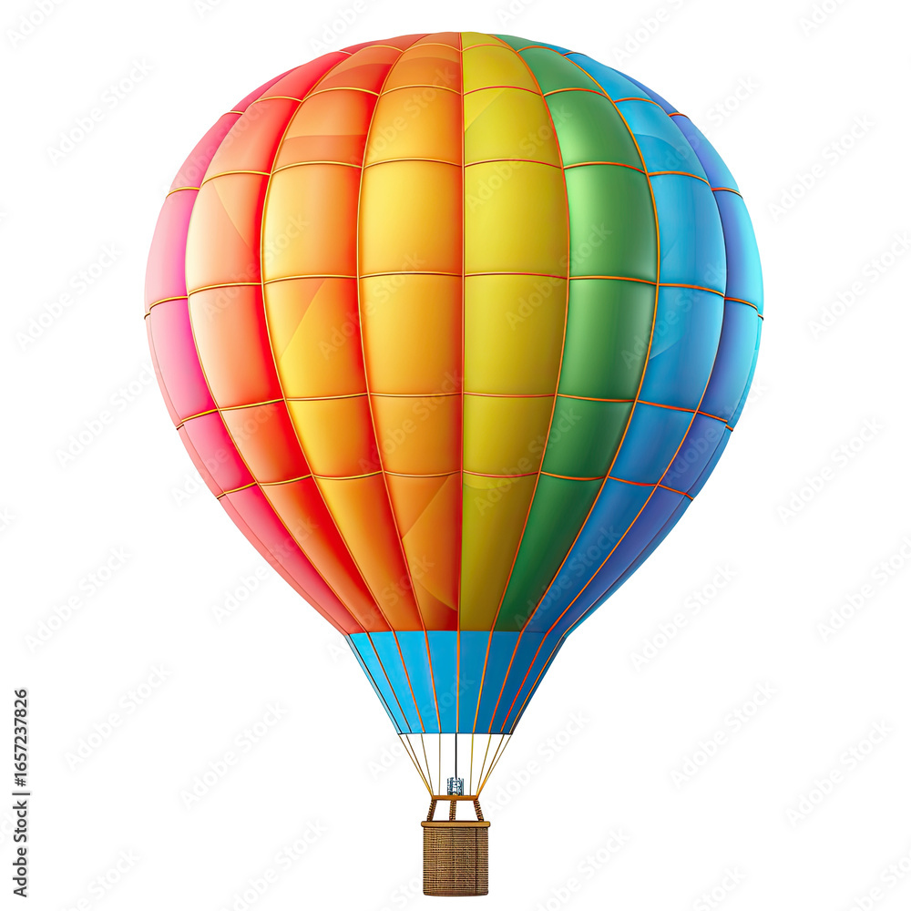 Fototapeta premium Colorful hot air balloon (8)