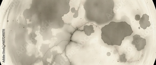 Abstract textured surface with organic ink blotches and subtle crackle effect