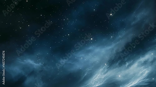 Wallpaper Mural Deep Space Nebula with Starry Field. Perfect for science fiction themes, astronomical presentations, educational materials Torontodigital.ca