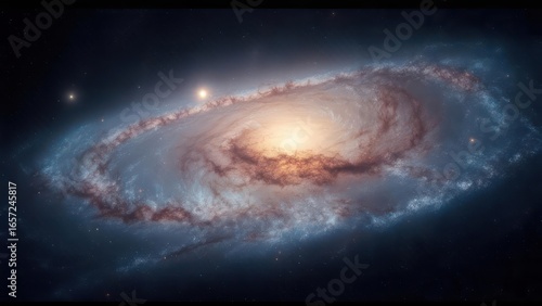 Cosmic spiral galaxy