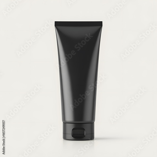 Sleek Black Cosmetic Tube Mockup, Minimalist, Modern, and Elegant Product Packaging Design mockup, gel mockup, elegant cosmetic tube mockup, Modern Skincare Tube mockup,