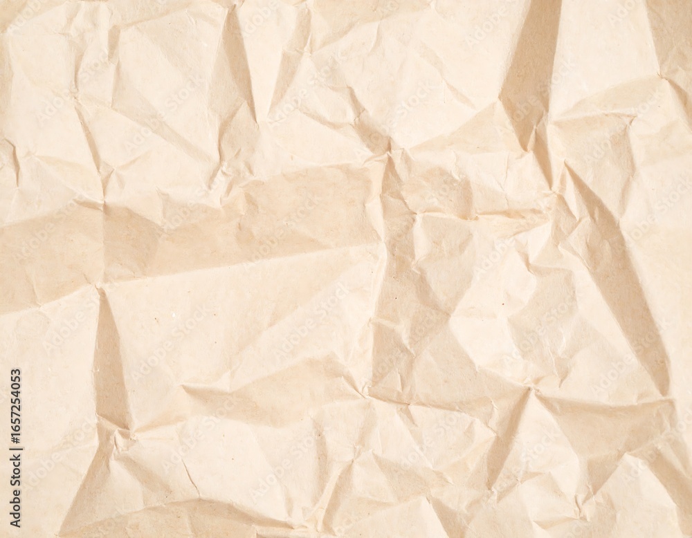 Obraz premium Crinkled Beige Paper Texture (1)