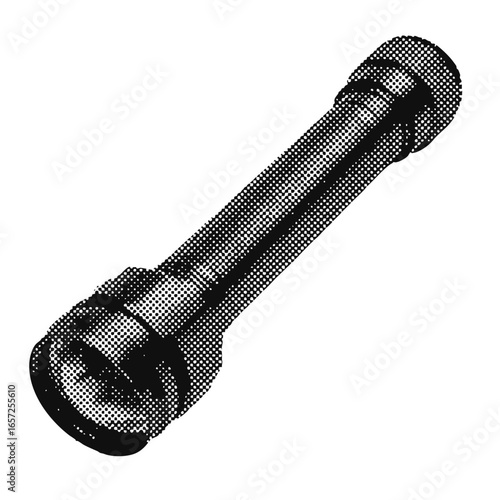 flashlight halftone grunge vector design element