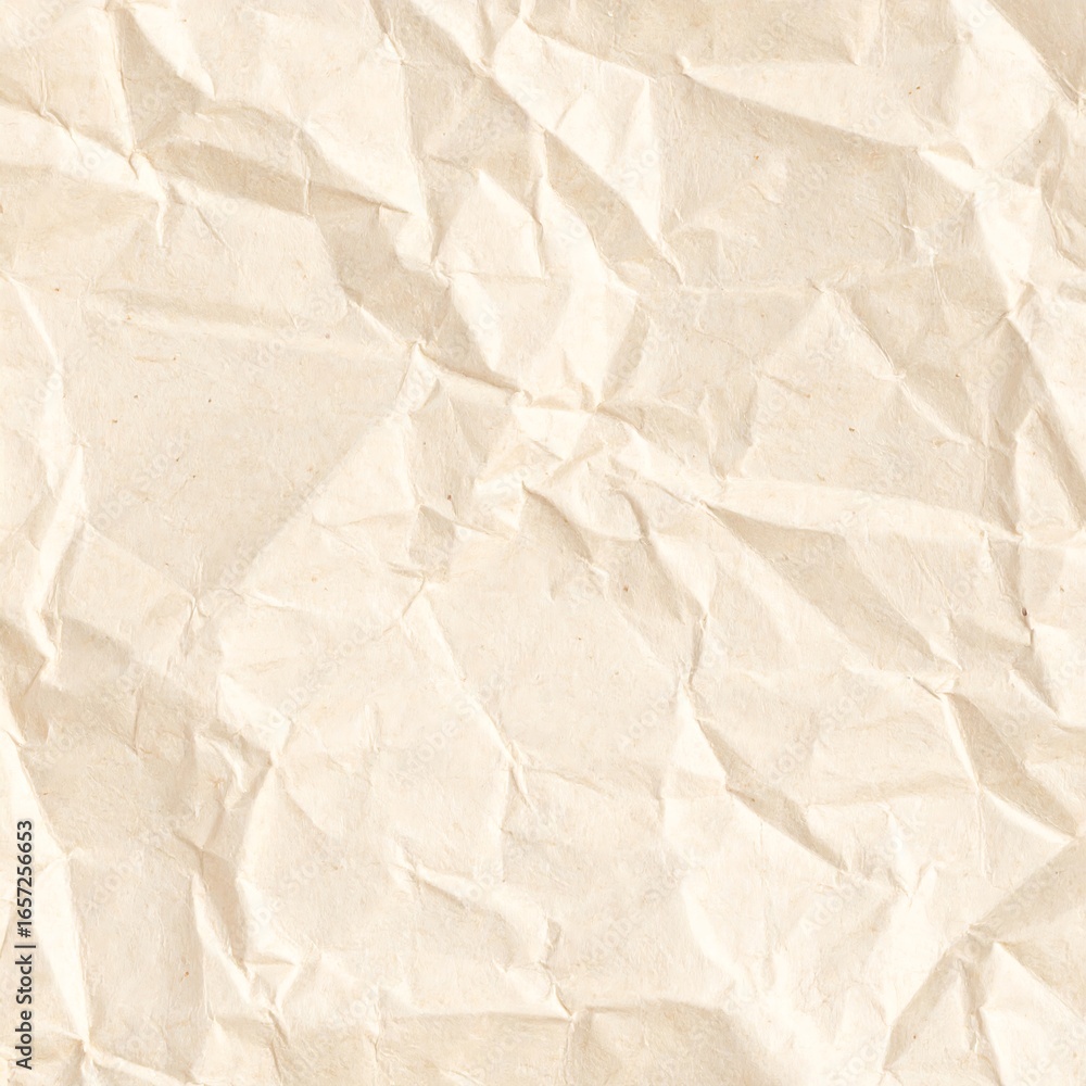 Obraz premium Crinkled off-white paper texture