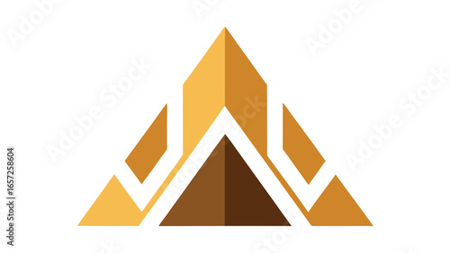 Abstract Geometric Mountain Peak Logo on White Background vector illustration Free Download Abstract Geometric Mountain Peak Logo on White Background vector illustration - GFXLoad