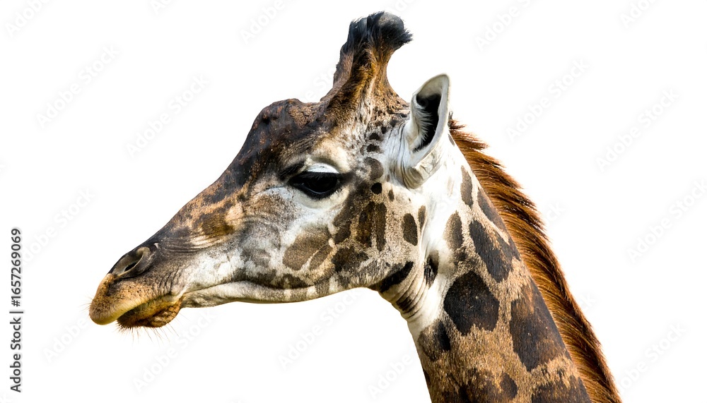 Obraz premium Close-up giraffe profile