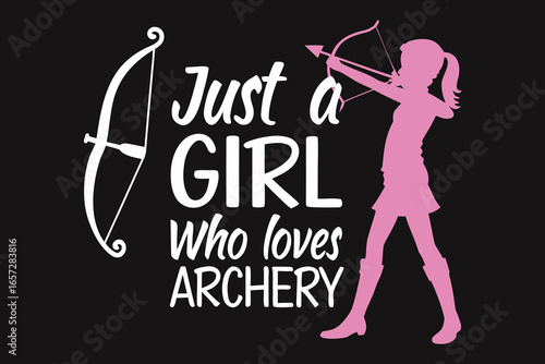 Young archer girl proudly holding bow and arrow, celebrating passion for archery sport