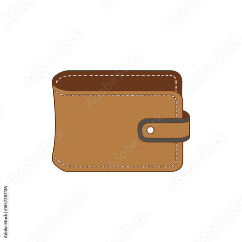 An open empty wallet