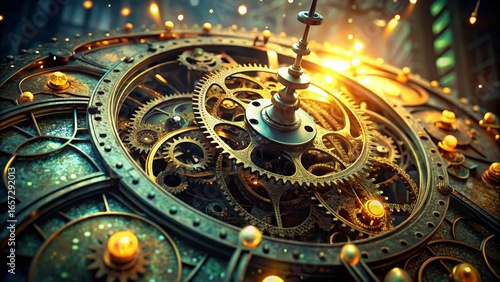 Wallpaper Mural Intricate Steampunk Clockwork Mechanism Torontodigital.ca