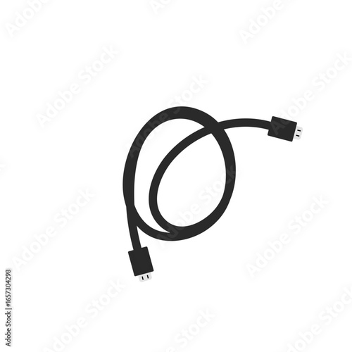 Modern HDMI cable vector icon