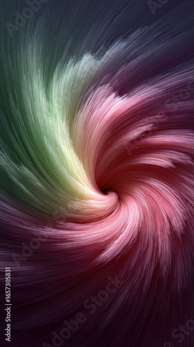 Abstract swirling vortex of soft, pastel colors