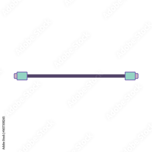 Modern USB cable icon. Charger smartphone  vector illustration. 