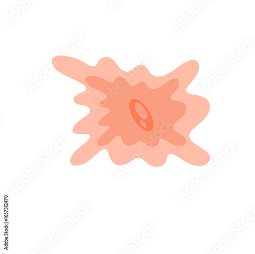 Human fibroblast cell vector illustration