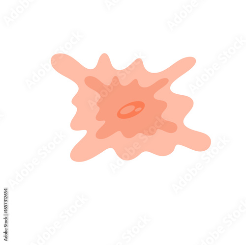 Human fibroblast cell vector illustration