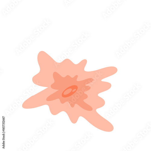 Human fibroblast cell vector illustration