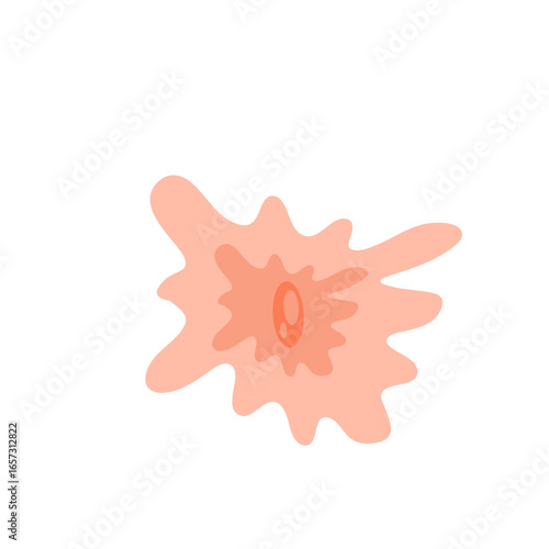 Human fibroblast cell vector illustration