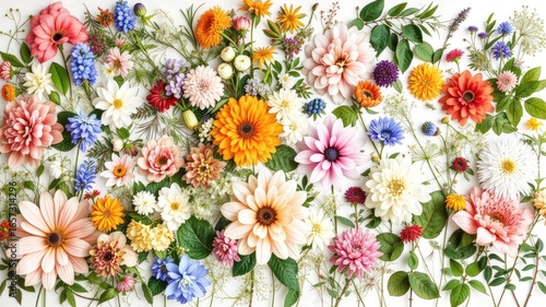 Botanical Art - Lush Blooms & Greenery Design