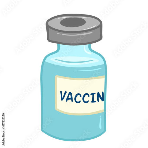 medicine bottle with a label flat design