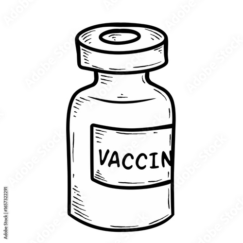 Sketch bottle of medicine