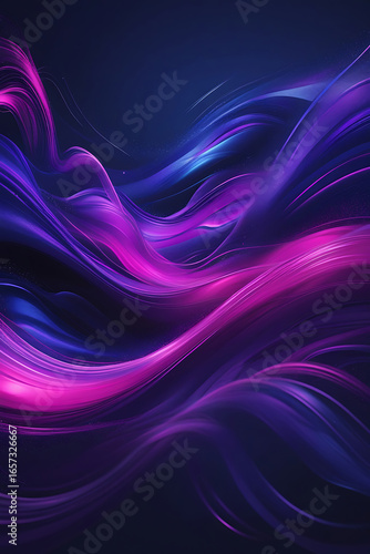 AI-Generated Futuristic Grid Background: Cool Blue Gradient with Smooth Lines