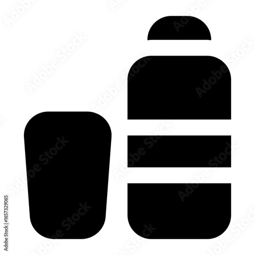 mineral water icon for illustration