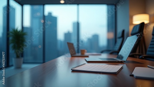 Wallpaper Mural Modern office conference room with city view. Torontodigital.ca