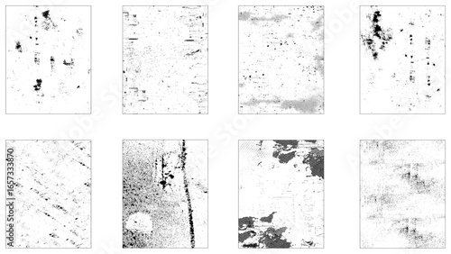 Dirty borders collection on white background. Design elements for banner, poster, flyer, invitation, card, social networks, blog posts, stories.
