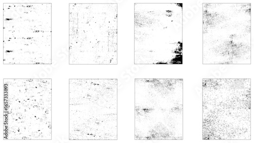 Dirty borders collection on white background. Design elements for banner, poster, flyer, invitation, card, social networks, blog posts, stories.
