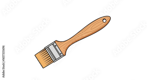Isolated paint brush illustration, ready for creative design projects
