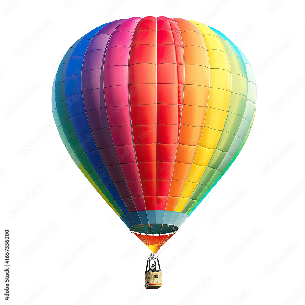 Fototapeta premium Rainbow Balloon Floating in Sky