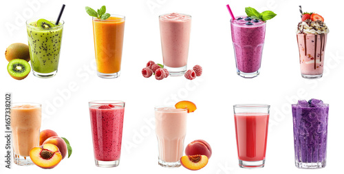 Wallpaper Mural Glass of carrot Smoothie isolate on transparent background Torontodigital.ca